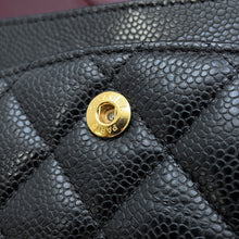 Load image into Gallery viewer, CHANEL Matelasse W Flap ChainShoulder Bag BlackA01112 Caviar Leather Size 25
