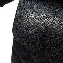 Load image into Gallery viewer, CHANEL Matelasse W Flap ChainShoulder Bag BlackA01112 Caviar Leather Size 25
