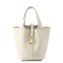 将图像加载到图库查看器中，HERMES Picotin Lock Craie Taurillon Clemence Size PM

