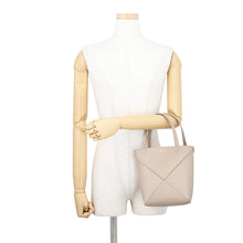 Load image into Gallery viewer, LOEWE Puzzle Fold Tote SandA657V25X01 Leather Size Mini
