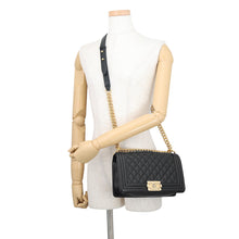 Load image into Gallery viewer, CHANEL Boy Chanel BlackA67086 Caviar Leather Size 25
