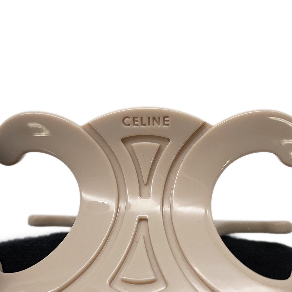 CELINE CELINE Large Hair Claw Ivory46Y856IAS.01AV Acetate– GALLERY