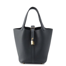 将图像加载到图库查看器中，HERMES Picotin Lock Grimist Taurillon Clemence Size PM
