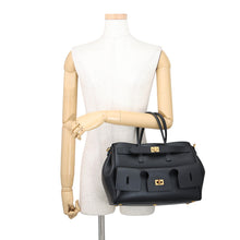 将图像加载到图库查看器中，BALENCIAGA Bel Air Carryall Black812545 Calf Leather
