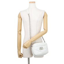 Load image into Gallery viewer, BALENCIAGA Monaco Camera Bag White806459 Leather Size XS

