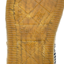 将图像加载到图库查看器中，CELINE Triomphe Espadrilles Navy/White36246513C Canvas Size 38
