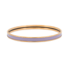 Load image into Gallery viewer, HERMES Uni Bangle Size 65 LilasH240001F Gold Plated Enamel
