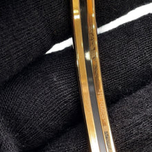 Load image into Gallery viewer, HERMES Uni Bangle Size 65 LilasH240001F Gold Plated Enamel
