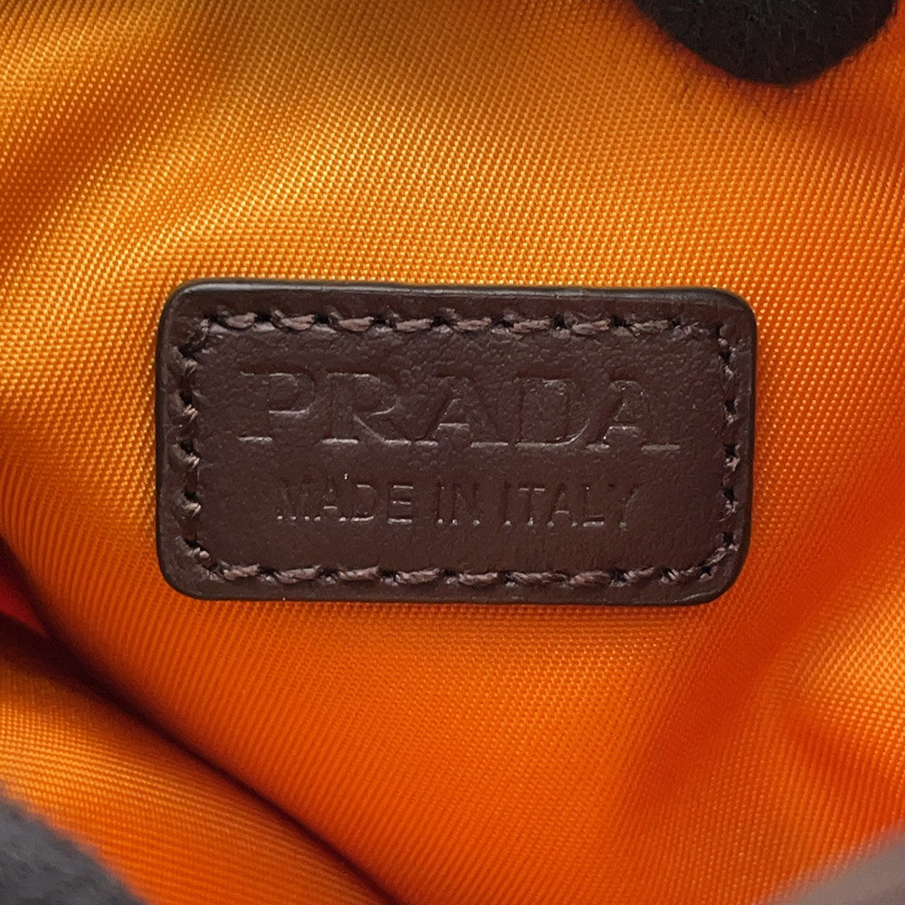 PRADA Speedlock Smartphone Pouch Orange/Black2ZT079 Nylon Leather