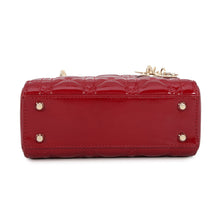 Load image into Gallery viewer, Dior Lady Dior 2WAYHandbag Cherry RedM0505OWCB_M323 Patent Calf Leather Size Mini
