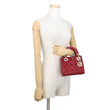 Load image into Gallery viewer, Dior Lady Dior 2WAYHandbag Cherry RedM0505OWCB_M323 Patent Calf Leather Size Mini
