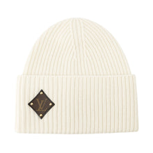 将图像加载到图库查看器中，LOUIS VUITTON Bonnet LV Beanie WhiteM76707 Wool100%
