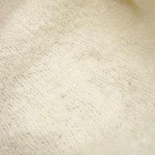 将图像加载到图库查看器中，CHANEL CC Logo knit cap White Cashmere80% Silk20%
