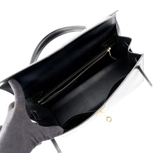 Load image into Gallery viewer, HERMES Kelly Sellier Black Box Calf Leather Size 32
