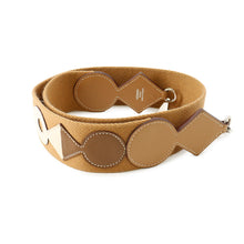 将图像加载到图库查看器中，HERMES Bandouliere Attrage Biscuit/Nata/Halzan Canvas Epsom
