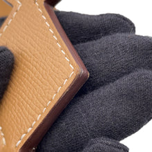 将图像加载到图库查看器中，HERMES Bandouliere Attrage Biscuit/Nata/Halzan Canvas Epsom
