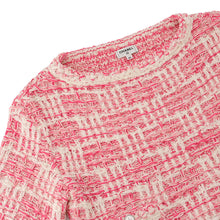 Load image into Gallery viewer, CHANEL Collarless Jacket Size 34 Pink/WhiteP77005 K11117 NW377 Cotton 47% Polyester 24% Polyamide 20% Linen 9%
