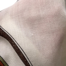 Load image into Gallery viewer, HERMES Triangle Jean Morning Walk White/Caramel/Silver Cashmere70% Silk30%
