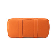 将图像加载到图库查看器中，HERMES Garden Party Etoupe/Orange Toile Officier Negonda Leather Size TPM
