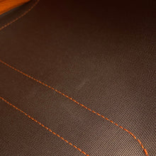 将图像加载到图库查看器中，HERMES Garden Party Etoupe/Orange Toile Officier Negonda Leather Size TPM
