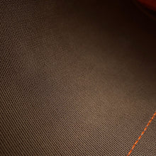 将图像加载到图库查看器中，HERMES Garden Party Etoupe/Orange Toile Officier Negonda Leather Size TPM
