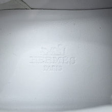 Load image into Gallery viewer, HERMES Bounce Sneakers White/Ivory Calf Leather suede Size 36.5
