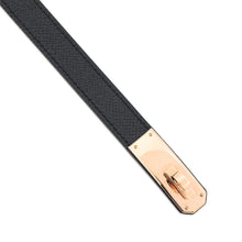 Load image into Gallery viewer, HERMES Kelly belt Black Epsom

