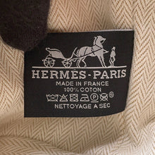 将图像加载到图库查看器中，HERMES Brid a Black Beige Canvas Size PM
