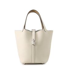Load image into Gallery viewer, HERMES Picotin Lock Eclat Nata/Poussiere Taurillon Clemence Swift Leather Size PM
