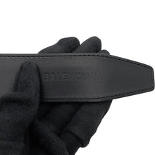 Load image into Gallery viewer, BALENCIAGA BB Logo Belt Size 100 Black771935 Leather

