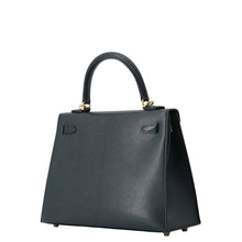 Load image into Gallery viewer, HERMES Kelly Sellier Vert Rousseau Chevre Shamqila Size 25
