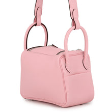 Load image into Gallery viewer, HERMES Lindy Verso Rose Sakura/Grisper Taurillon Clemence Size Mini
