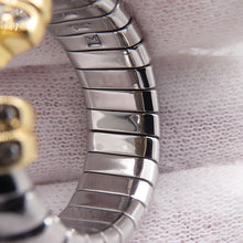将图像加载到图库查看器中，BVLGARI Parentesi Tubogas Diamond Ring Size M (approximately 11-13) K18YG Stainless Steel
