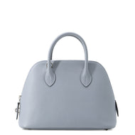 HERMES Bolide 1923 Verso Blue Lin/Blue Gacier Evercolor Size 25