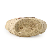Load image into Gallery viewer, CELINE Teen Triomphe Panier Basket Bag Brown/Beige194002EFA.04LU Raffia Calf Leather
