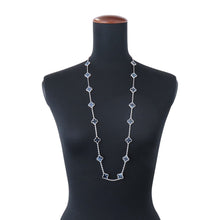 Load image into Gallery viewer, Van Cleef &amp; Arpels Vintage Alhambra Necklace 20 motifsVCARP7S500 18K White Gold
