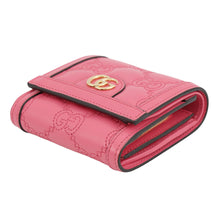 Load image into Gallery viewer, GUCCI GGMatelasse Compact Wallet Pink723799 Leather
