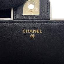 Load image into Gallery viewer, CHANEL Chain wallet Black/WhiteAP4511 B19381 U8704 Lambskin

