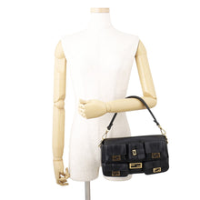 将图像加载到图库查看器中，FENDI Zucca Multi-Pocket Baguette Black8BR808 Leather
