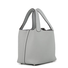 将图像加载到图库查看器中，HERMES Picotin Lock Blue Gacier Taurillon Clemence Size PM
