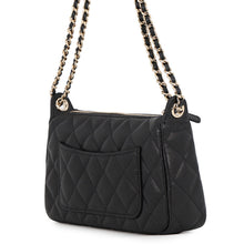 将图像加载到图库查看器中，CHANEL ChainShoulder Bag Matelasse CC Logo ChainClutch BlackAP4704 Caviar Leather
