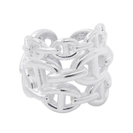 HERMES Chaine d'Ancre Anchene Ring Size GM/49/#9 SV925