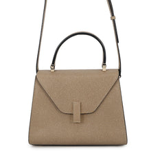 将图像加载到图库查看器中，Valextra Valextra Idide 2WAY Handbag OysterGrayV5E36-28-TO-OC Leather Size Mini
