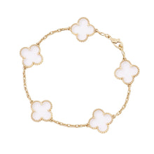Load image into Gallery viewer, Van Cleef &amp; Arpels Vintage Alhambra Bracelet 5 motifsVCARP39D00 18K Yellow Gold
