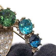 Load image into Gallery viewer, CHANEL CC Logo Brooch Multicolor Rhinestone Metal
