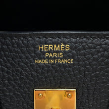 将图像加载到图库查看器中，HERMES Birkin Black Togo Leather Size 25
