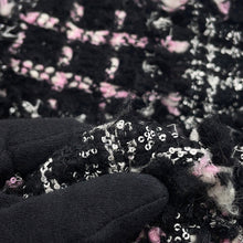 Load image into Gallery viewer, CHANEL CHANEL22 ChainShoulder Bag Black/Pink/WhiteAS3260 Tweed Leather Size Small
