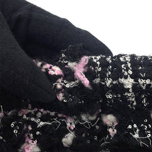 Load image into Gallery viewer, CHANEL CHANEL22 ChainShoulder Bag Black/Pink/WhiteAS3260 Tweed Leather Size Small
