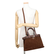 将图像加载到图库查看器中，PRADA PRADA Buckle Suede Medium Bag Cocoa Brown1BA434_2C4S_F0324_V_OBO suede Size Medium
