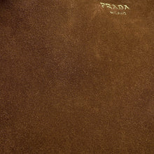 将图像加载到图库查看器中，PRADA PRADA Buckle Suede Medium Bag Cocoa Brown1BA434_2C4S_F0324_V_OBO suede Size Medium
